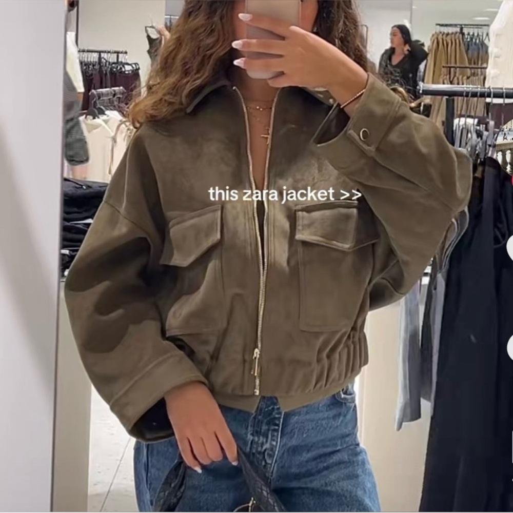 FAUX SUEDE JACKET
